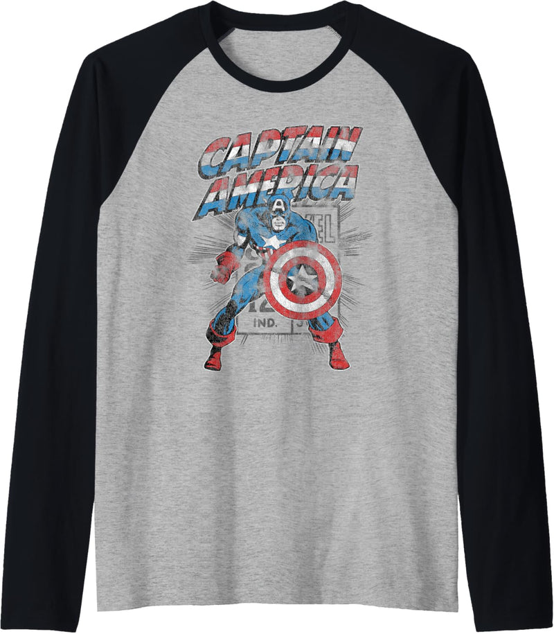 Marvel Captain America Retro Raglan