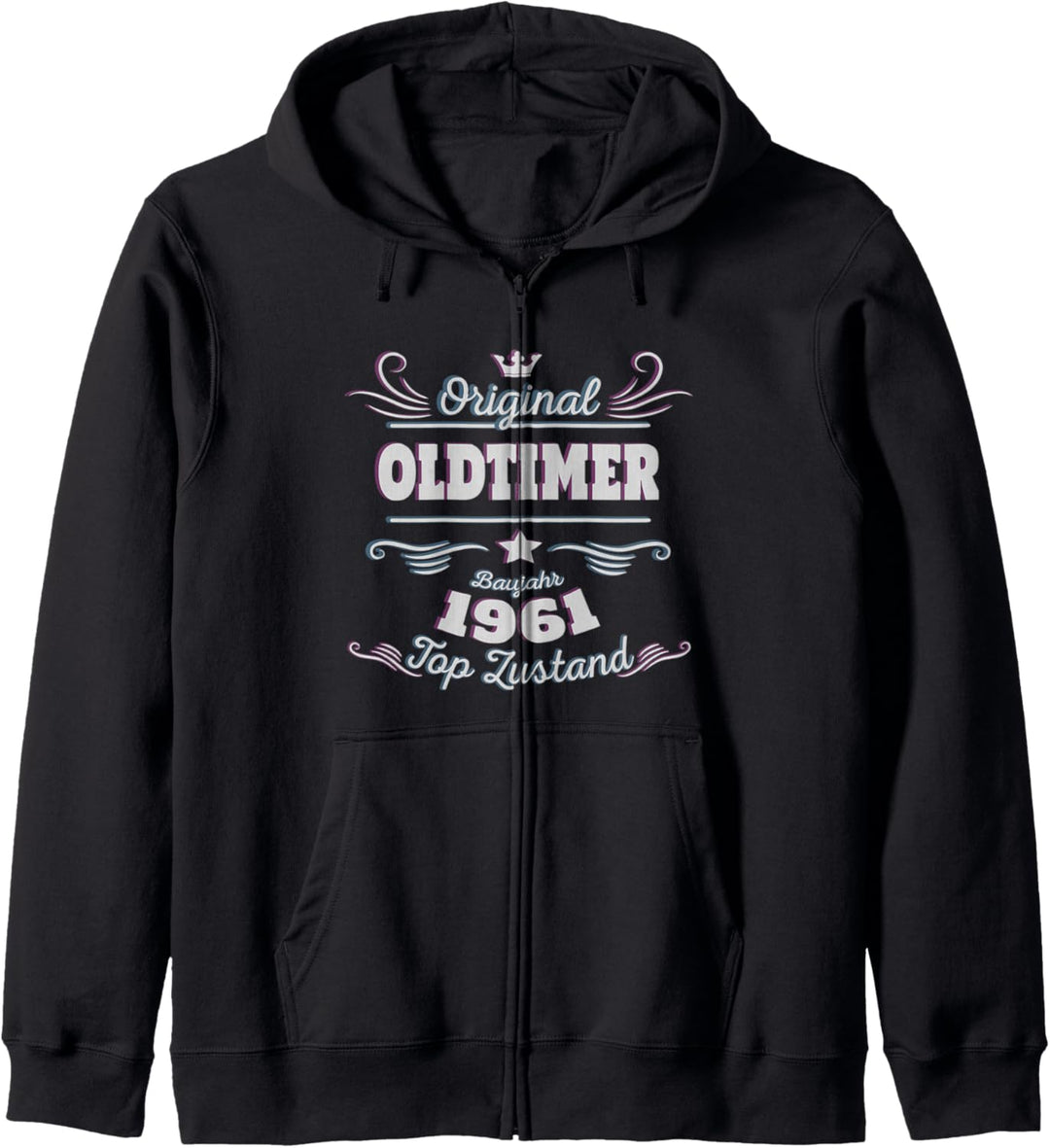 1961 Geboren 60 Geburtstag Oldtimer 1961 Jahrgang 1961 Kapuzenjacke