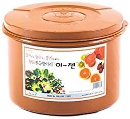 E-Jen Premium Kimchi, Sauerkraut Container Probiotische Gärung mit innerem Vakuumdeckel rund 0.8 gal