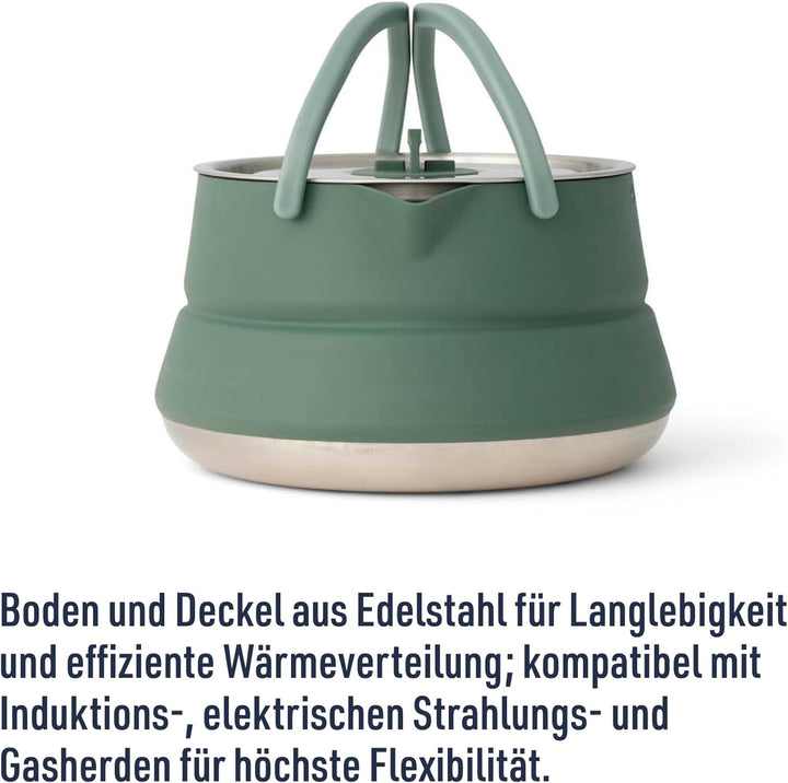Sea to Summit - Detour Kettle 1,6L - Zusammenfaltbarer Campingkessel - 2 Personen - Platzsparender W