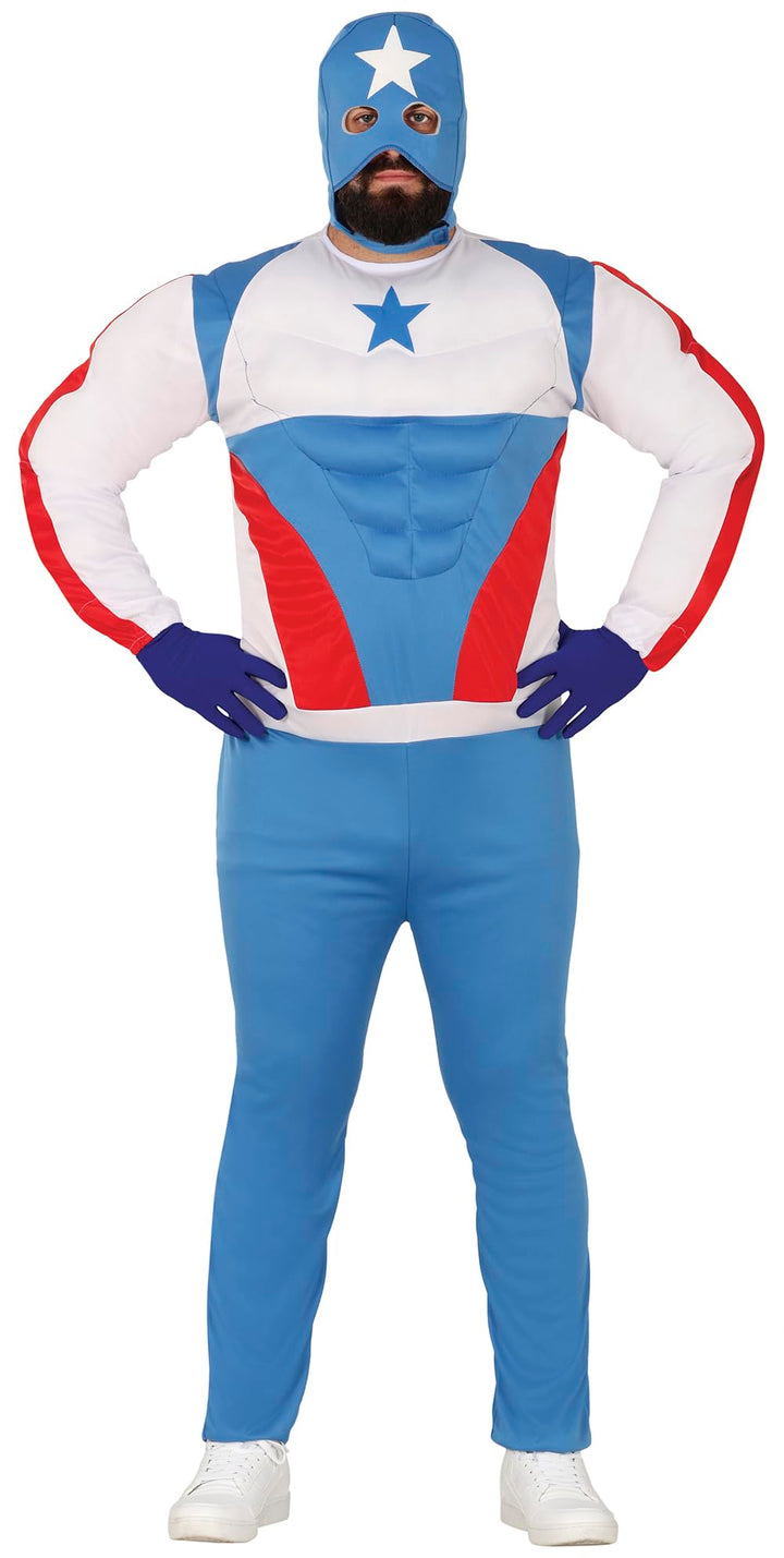 FIESTAS GUIRCA | Superstar Kostüm für Erwachsene - Shirt, Maske und Hose - Superhelden- und Schurken