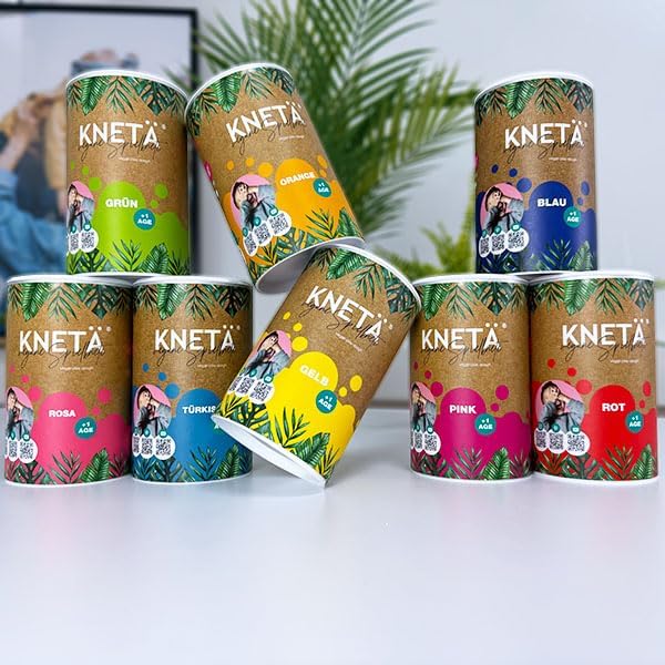 KNETÄ XXL Papierdose (1.000g) - Vegane Spielknete für Kinder ab 1 Jahr I Kita I Kindergarten I Made
