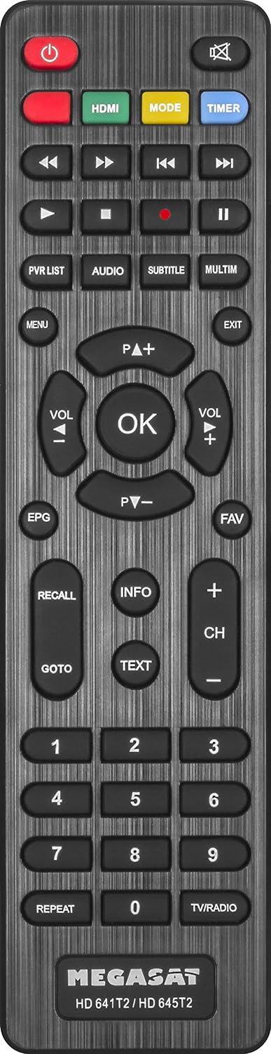 MegaSat 0201115 "HD-641T2 DVB-T2 HD-Receiver schwarz