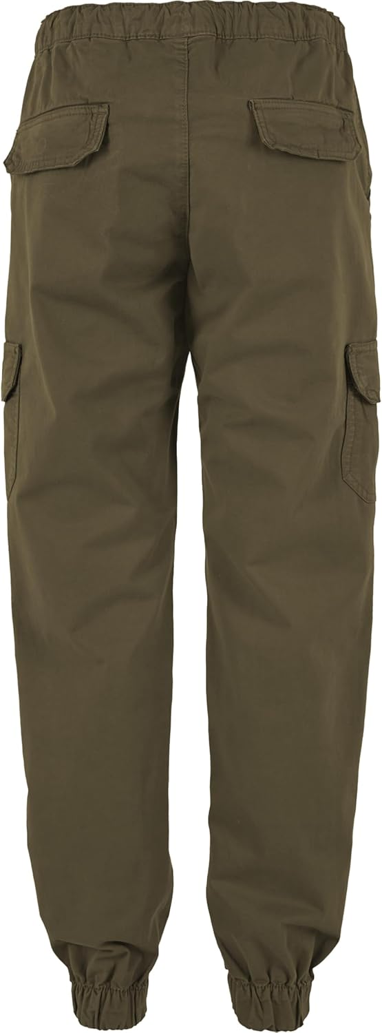 Urban Classics Damen Ladies High Waist Cargo Jogging Pants Hose, summerolive, 26