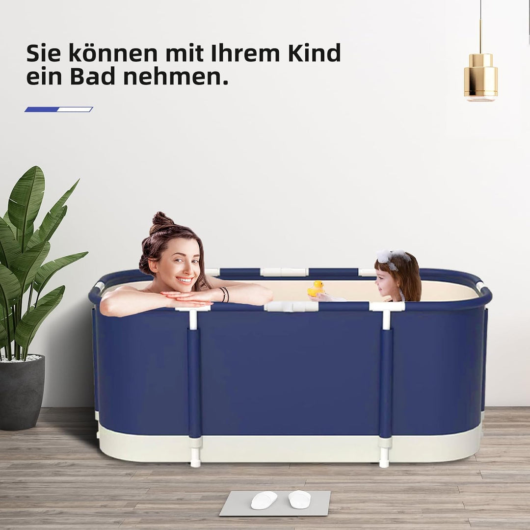 Faltbare Badewanne, installieren und tragbare abnehmbare Badewanne, Geeignet für Erwachsene und Kind