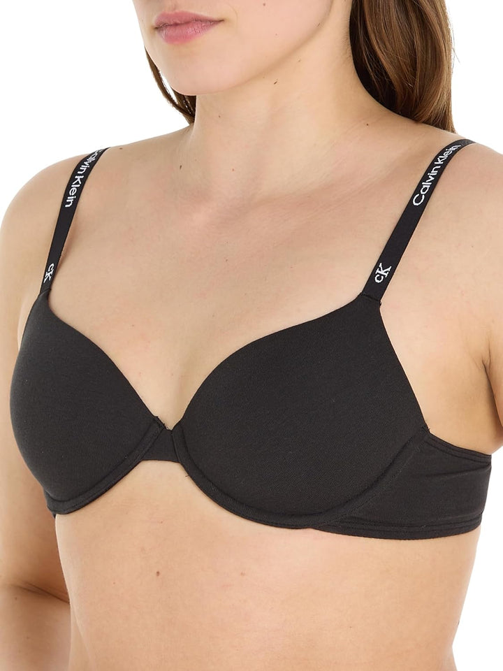 Calvin Klein Damen Demi-Cups BH Lightly Lined Leicht gefüttert 70D Schwarz (Black), 70D Schwarz (Bla