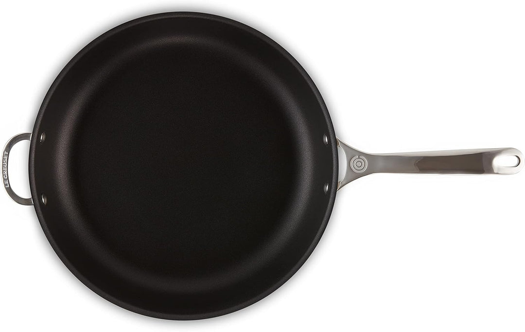 Le Creuset Antihaftbeschichtete Bratpfanne mit Gegengriff aus 3-ply PLUS Edelstahl, 32 cm, 966002320