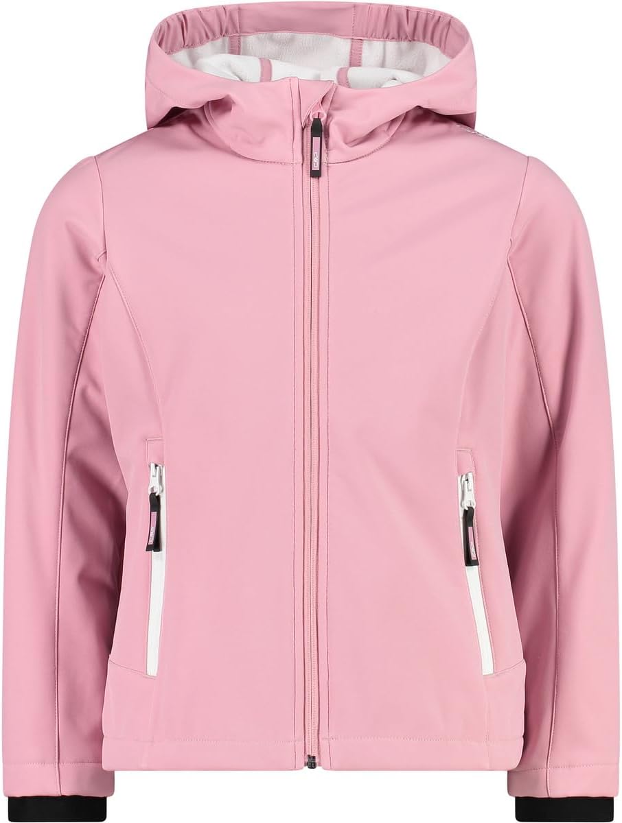 CMP Mädchen Softshelljacke für Kinder KID G JACKET FIX HOOD 116 Erröten, 116 Erröten