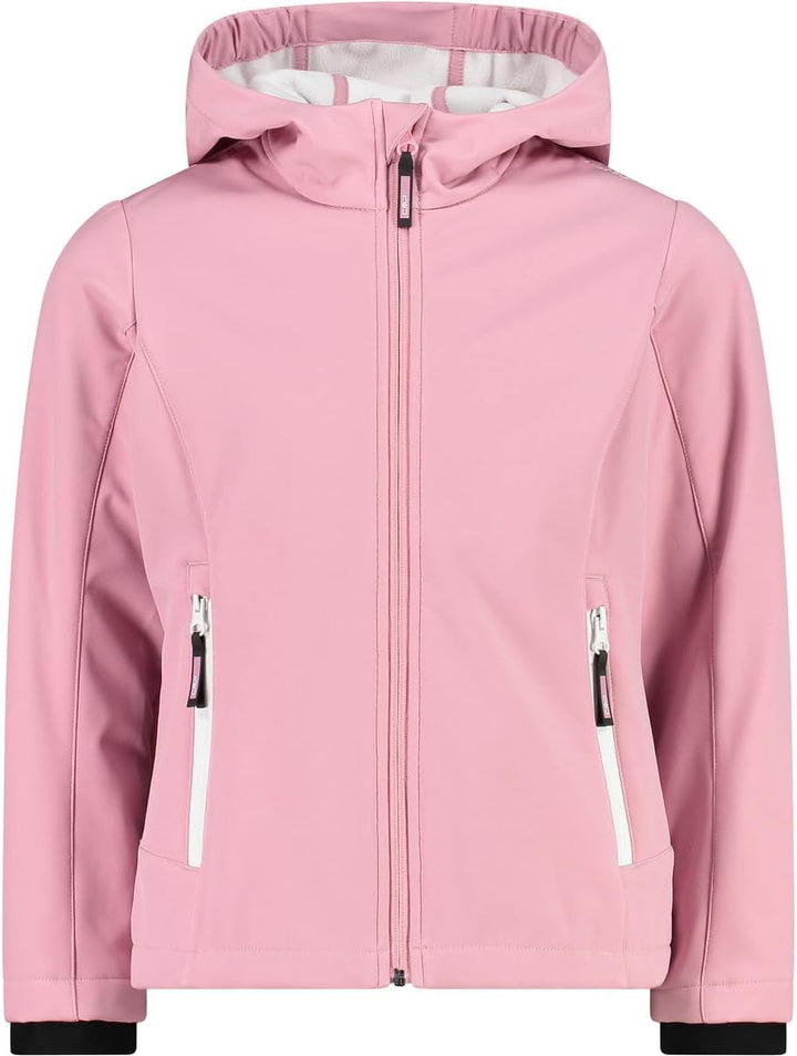 CMP Mädchen Softshelljacke für Kinder KID G JACKET FIX HOOD 116 Erröten, 116 Erröten