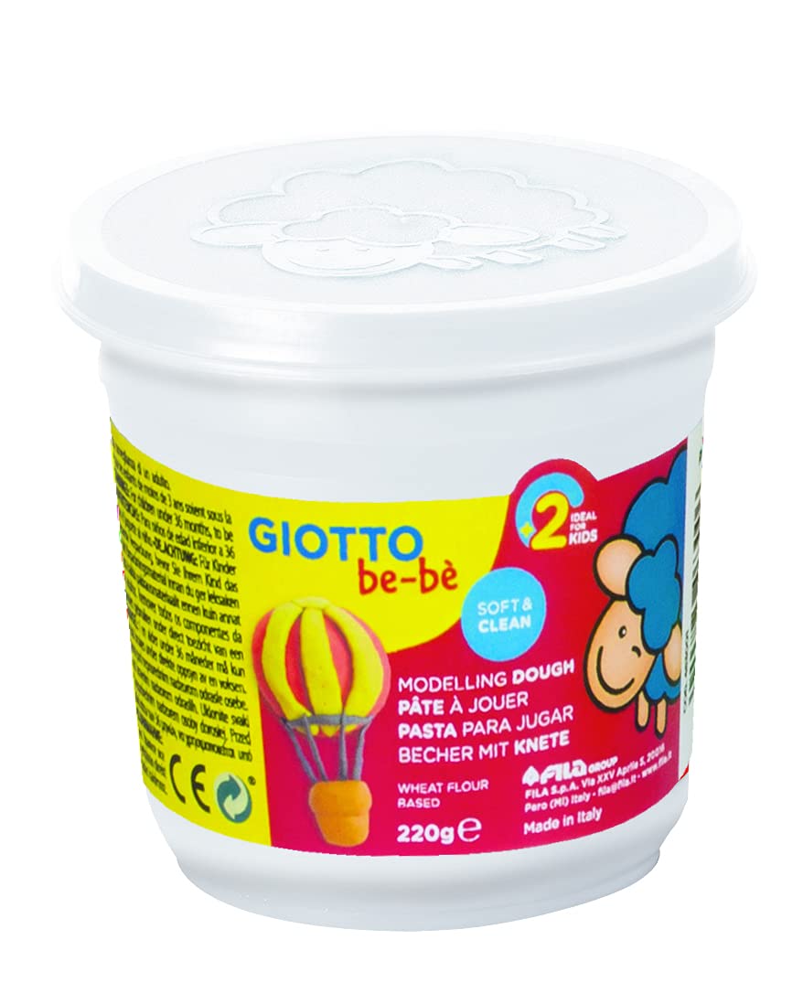 GIOTTO be-bè 37300 4632 0 KnetmasseKnete, farbig Sortiert, 8 x 220g Modellierteig Schulrucksack 8 x