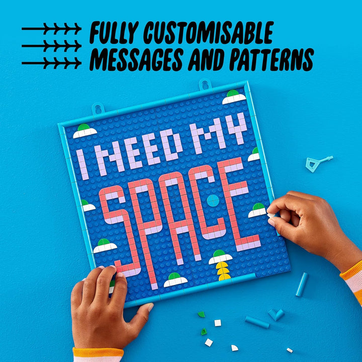 LEGO DOTS Big Message Board 41952 DIY Craft Decoration Kit; A Customizable Canvas Designed for Kids