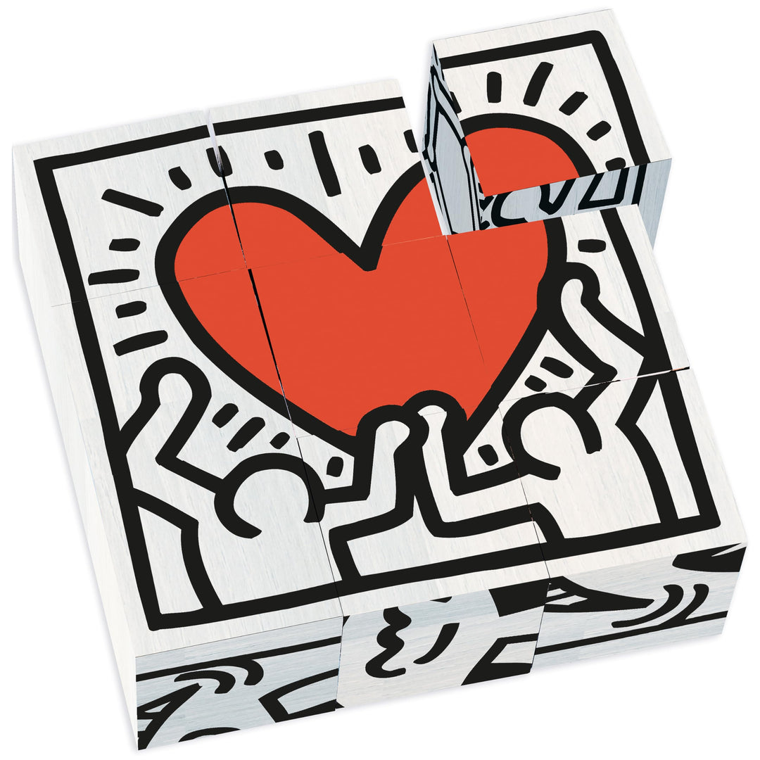 Vilac 9227 Keith Haring Würfelset 9 Stück, Mehrfarbig