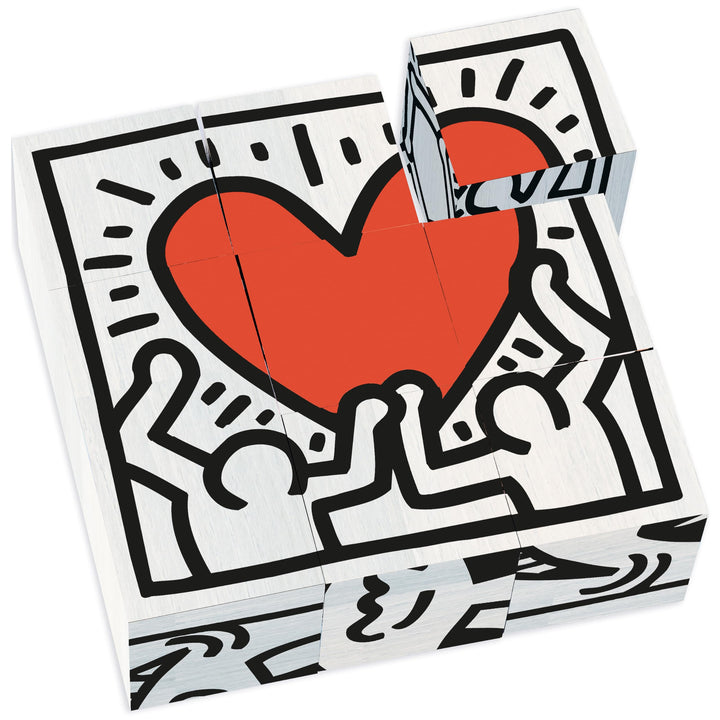 Vilac 9227 Keith Haring Würfelset 9 Stück, Mehrfarbig