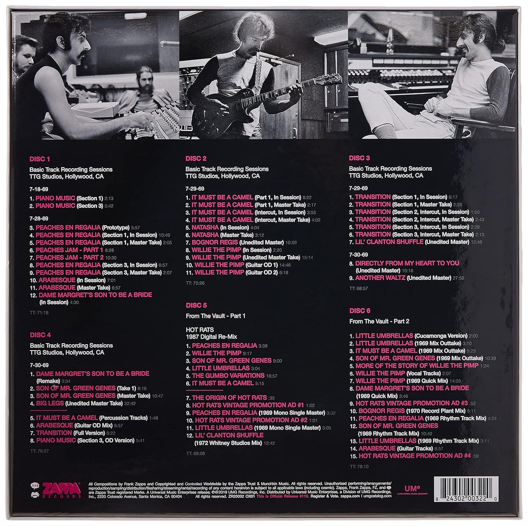 Hot Rats (50th Anniversary), Audio-CD