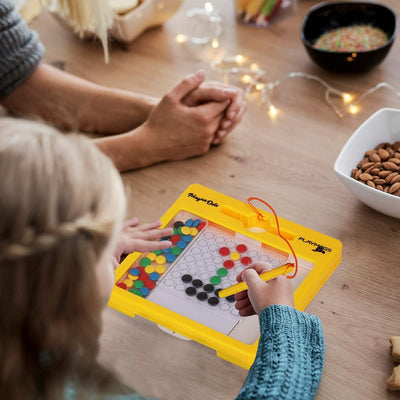 Playmags Magnetic Board für Kinder - Magnetische Doodle Dots Board mit Magnetstift - Magna Doodle mi