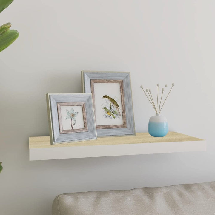 Schweberegal 60x23,5x3,8 cm Floating Wall Shelf Hängeregal Regale Wandregale Regalboden Regal Eiche