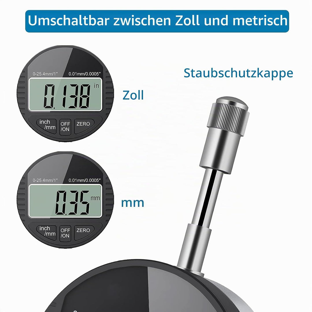 AUTOUTLET Digitale Messuhr 0.01/0.0005&