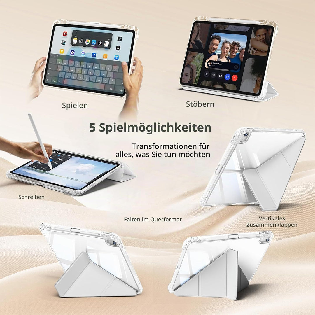 Hülle für iPad 11. Generation (A16) 11 Zoll 2025, iPad 10. Generation 10,9 Zoll 2022 mit Stifthalter