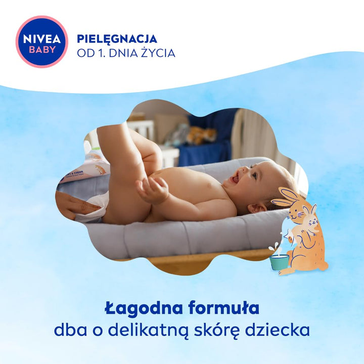 NIVEA BABY Taschentücher Biologisch abbaubar 99% Pure Water, Sparpack, 3 x 57 Stk. 171 stück (1er Pa