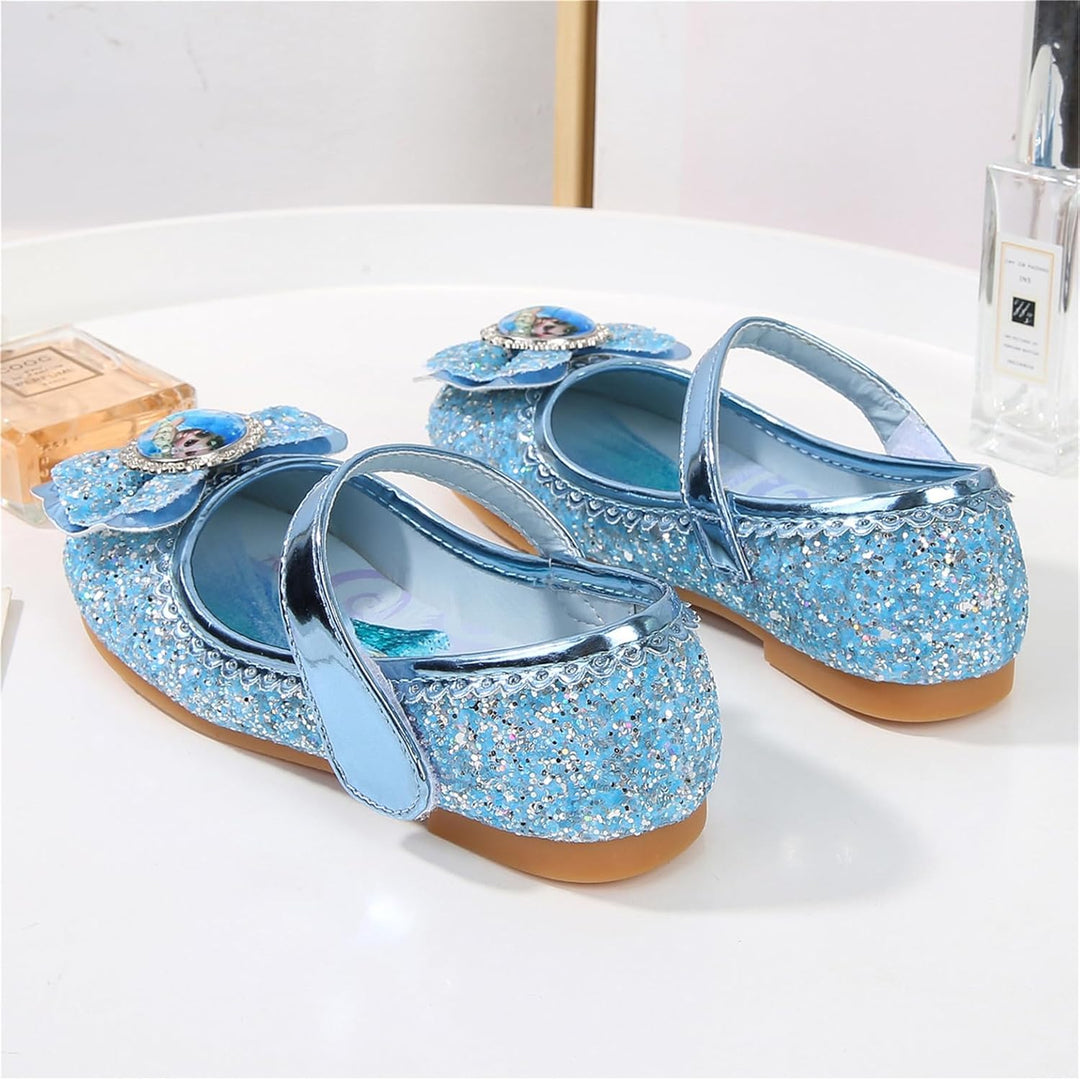 FStory&Winyee Mädchen Prinzessin Schuhe Kinder ELSA Sandalen Partei Glitzer Kristall Schuhe Mädchen