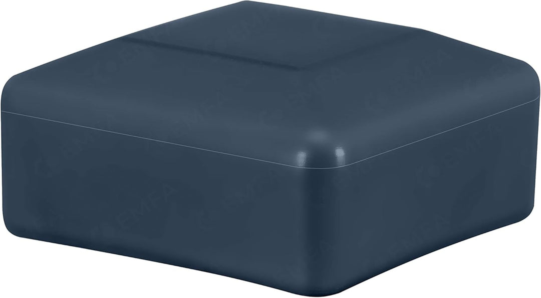 EMFA Zaunpfahlkappe 60x60 mm 10 Stück Anthrazit Pfostenkappe quadratisch Zaunpfostenkappen Zaunabdec