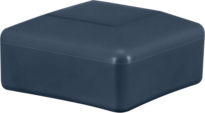 EMFA Zaunpfahlkappe 60x60 mm 10 Stück Anthrazit Pfostenkappe quadratisch Zaunpfostenkappen Zaunabdec