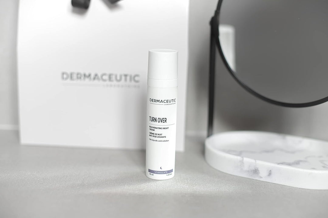 Dermaceutic Turnover - Verjüngende Nachtcreme - Anti-Aging-Creme mit Glykolsäure - Exfolierende, reg