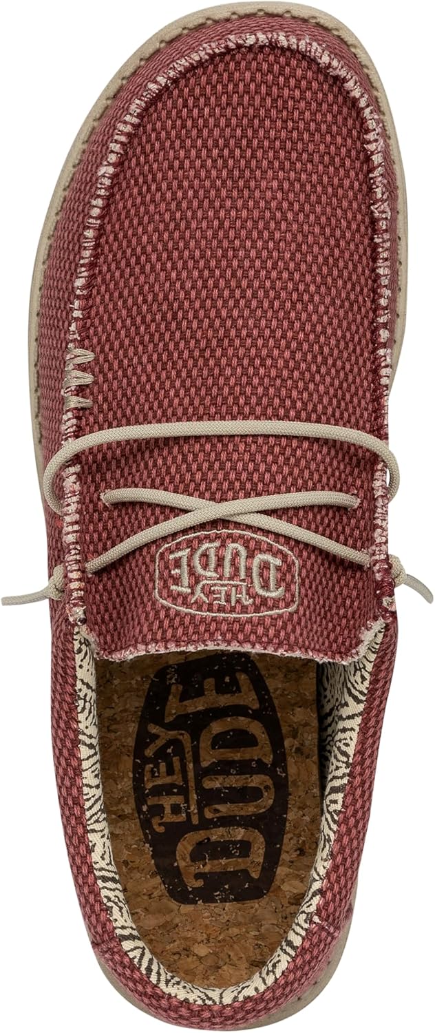 Hey Dude Herren Wally Braided Mokassin, Rot