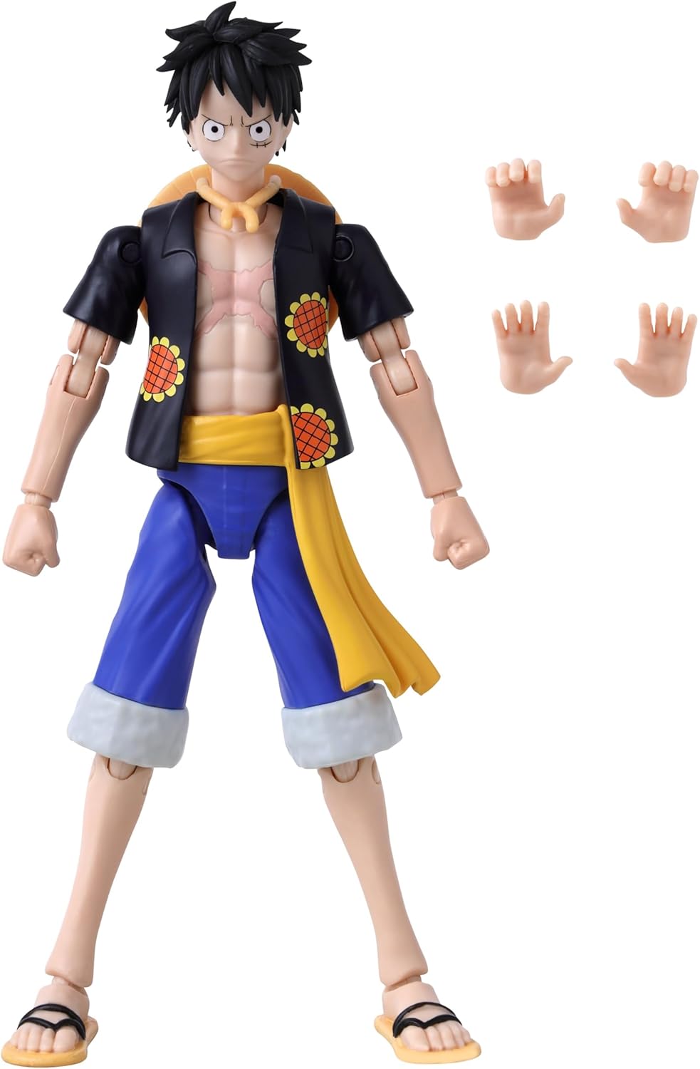 ANIME HEROES - One Piece - Monkey D. Luffy Dressrosa Verison Actionfigur Einteilig Gold, Einteilig G