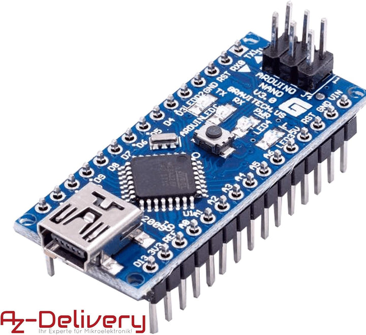 AZDelivery 3 x AZ-Nano V3-Board inkl. mit FT232RL kompatiblem Chip und ATmega328 16MHz ATmega328P ko