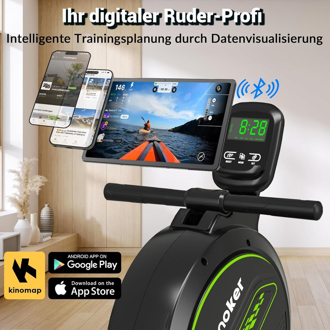 Wenoker Rudergerät Bluetooth Digitaluhr, Passend für H300