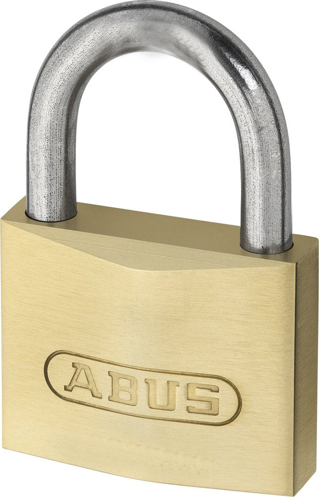 ABUS Vorhängeschloss Messing 65/45 gl.-6454 - gleichschliessend - Kellerschloss, Spindschloss u. v.