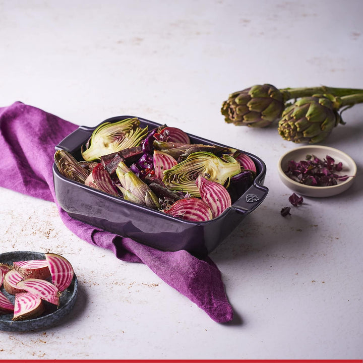 PEUGEOT - Rechteckige Auflaufform aus Keramik - 40 cm x 27,2 cm x 8,3 cm - Fassungsvermögen: 5,2 L -