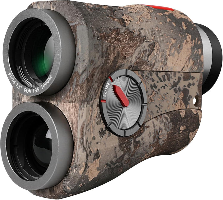MiLESEEY 1000Yds/915m Laser Entfernungsmesser Jagd,Rotes oder Schwarzes Dual-Display,CR2-Batterie