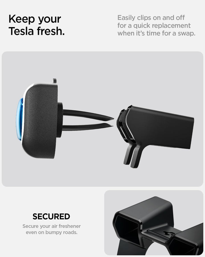 Spigen Tesla Model Y 2026 Juniper Model 3 2026 Highland Lufterfrischer Adapter【2 Stück】Lüftungsschli