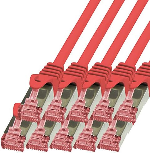 BIGtec LAN Kabel 10 Stück 7,5m Netzwerkkabel Ethernet Internet Patchkabel CAT.6 blau Gigabit SFTP do