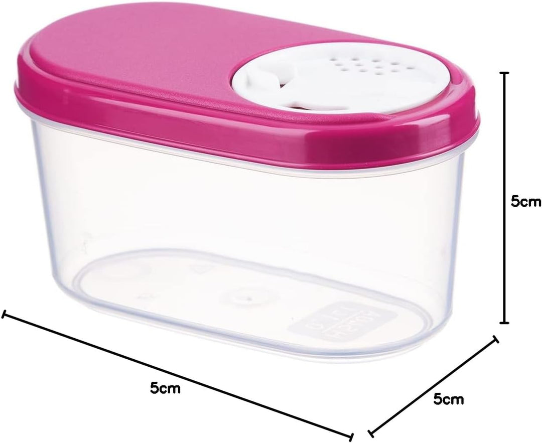 MiraHome Gewürzdosen Schüttdosen Streudosen Vorratsdosen Austrian Quality 0,14L (12 STK) Rosa 0,14l