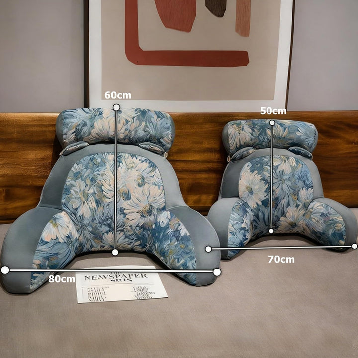 Rückenkissen für Bett und Sofa mit Armlehnen Ergonomisches Lesekissen Erwachsene Atmungsaktives Lese