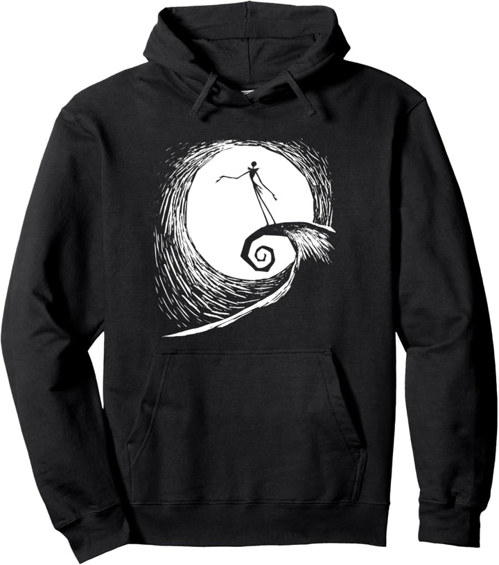 The Nightmare Before Christmas Jack Moon Silhouette Pullover Hoodie