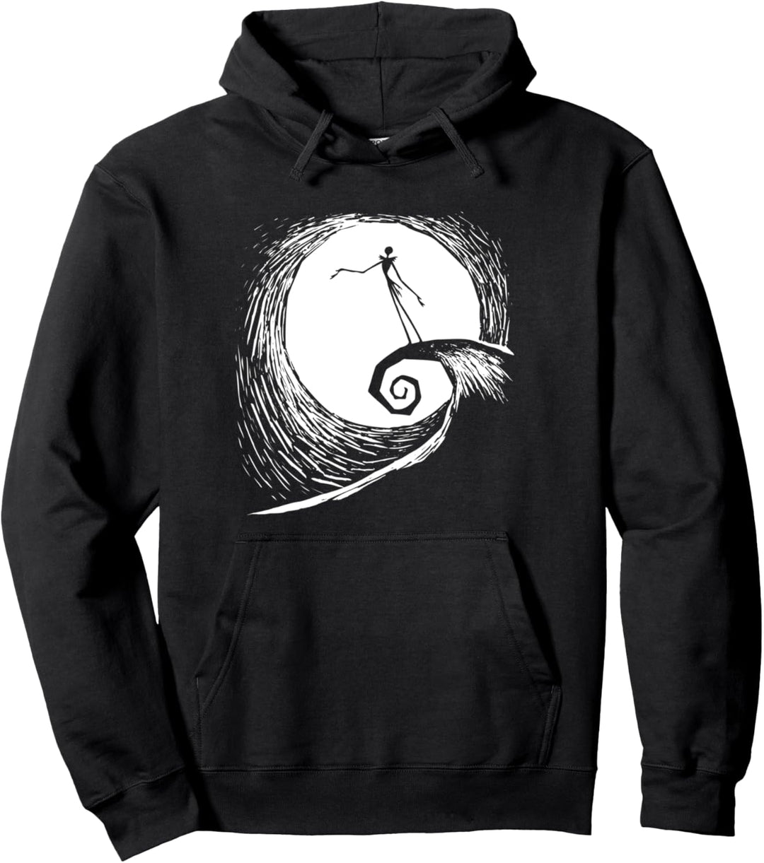 The Nightmare Before Christmas Jack Moon Silhouette Pullover Hoodie