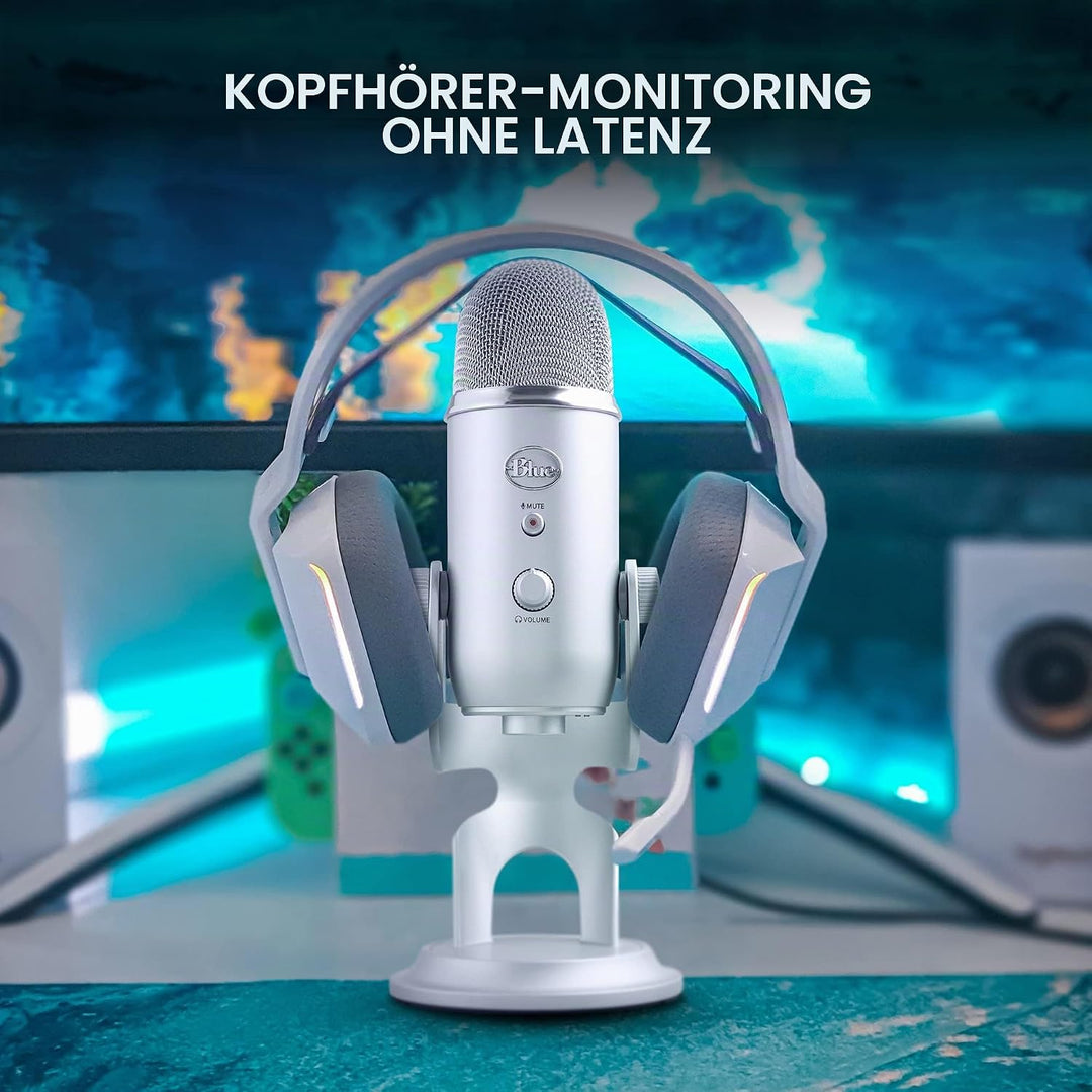 Blue Microphones Yeti Professionelles USB-Mikrofon für Aufnahmen, Streaming, Podcasting, Broadcastin