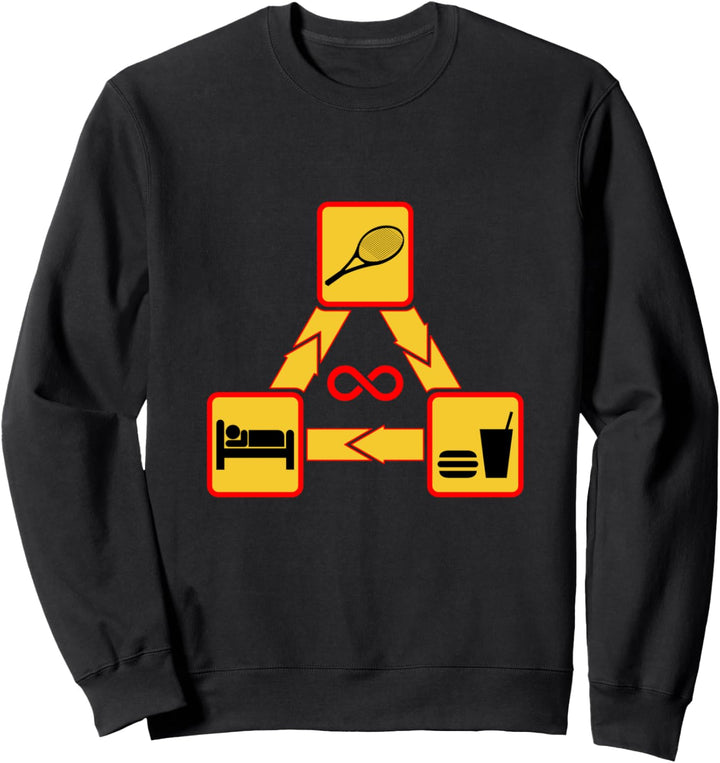 Tennis - Eat Sleep Tennis Wiederholen Sie Tennis Sweatshirt