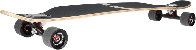 FunTomia Longboard mit 3 Flex Stufen Drop Through Cruiser Komplettboard Mach1 Speed Kugellager T-Too