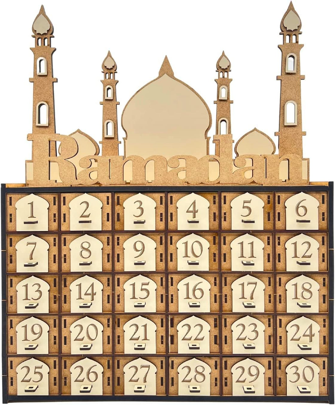 Ramadan Kalender, DIY Ramadankalender aus Holz (MDF), Ramadan Geschenk für Kinder, Ramadankalender z
