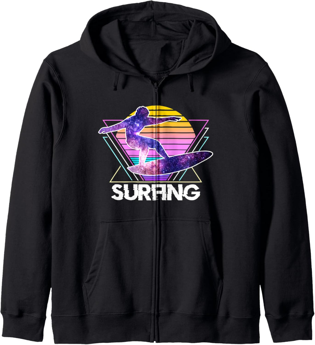 Surfsport Retro Vintage Vaporwave 90er Surfer Kapuzenjacke