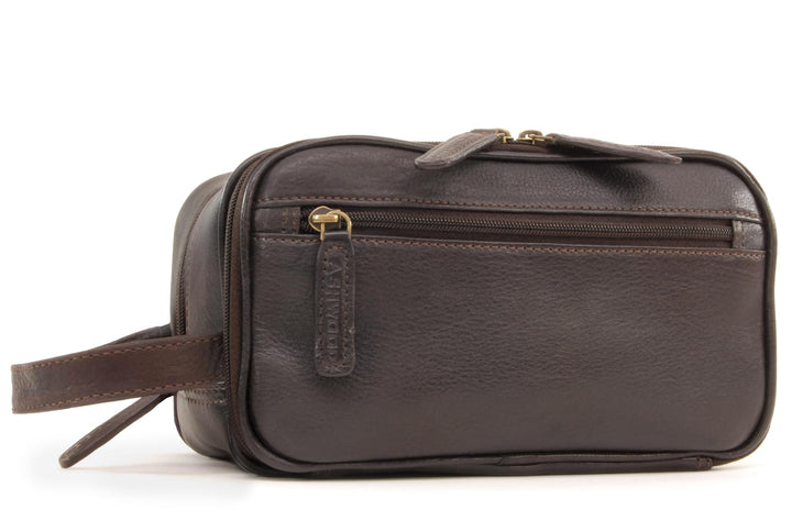 ASHWOOD - Leder - Wäschetasche/Rasierentasche Chelsea - Braun, Braun