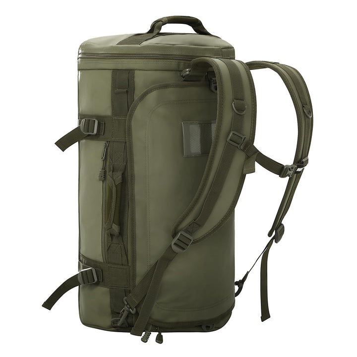 MIER Grosse Sporttasche wasserdicht Sportrucksack mit Schuhfach umwandelbar in Rucksack, 45L/60L/90L
