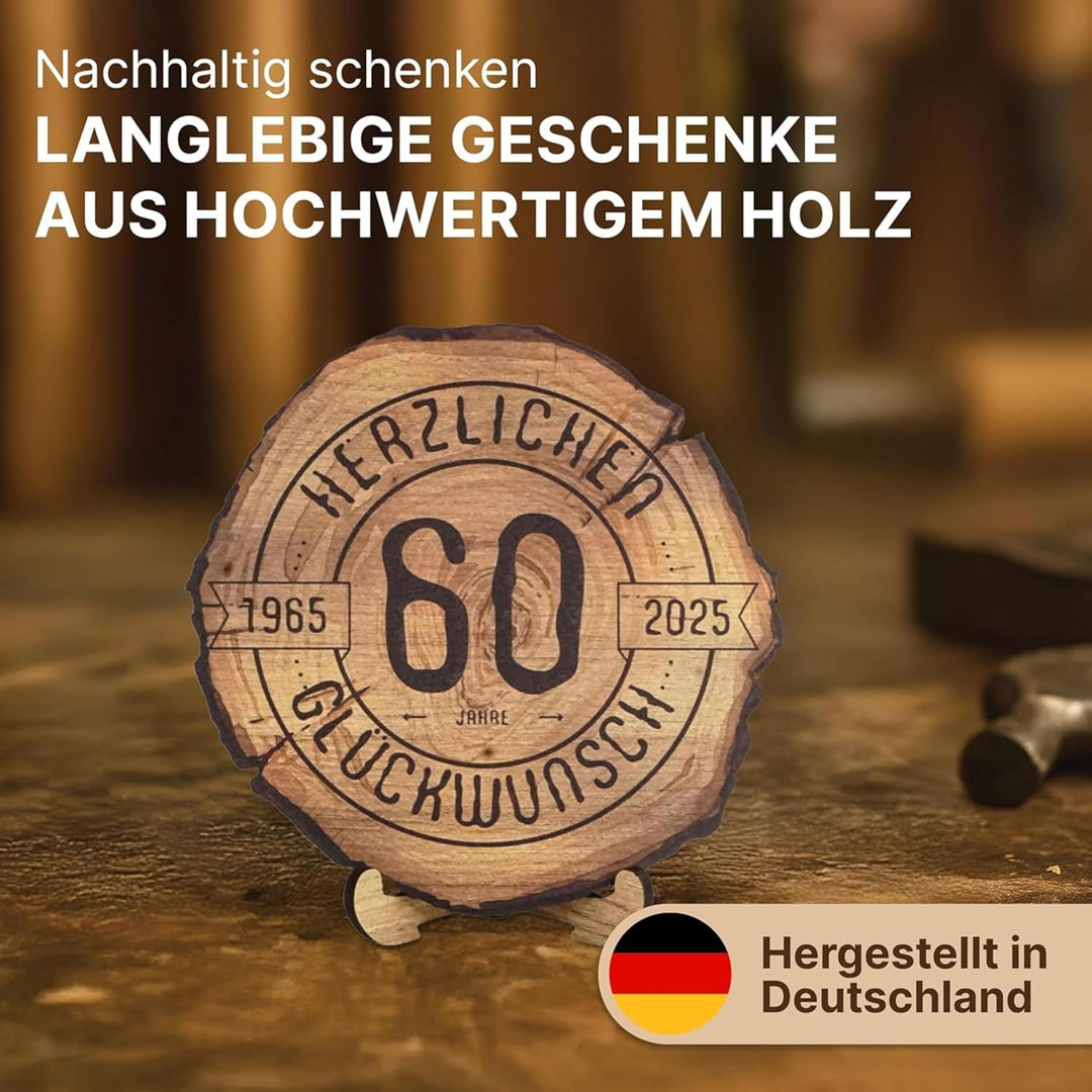 DARO Design – Baumscheibe mit Gravur für 94. Geburtstag – Geburtstags Geschenk aus Holz – Hochwertig