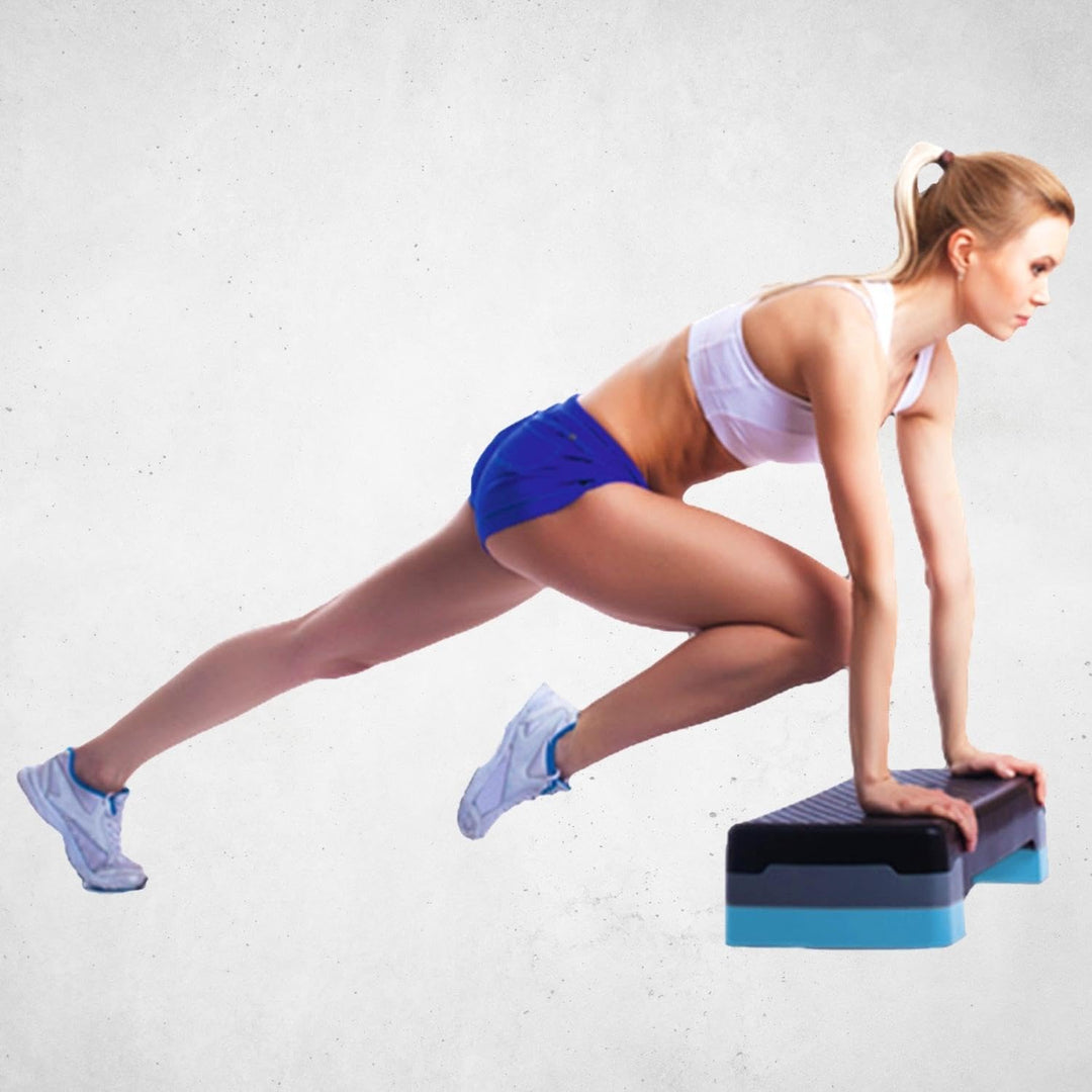 BEST SPORTING Multi-Fitness Stepper - 2 Fach höhenverstellbar I Max. Belastung: 100 kg I Aerobic Ste