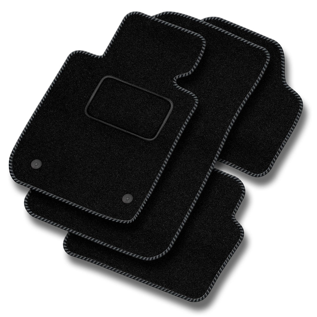 MOTOS Standard Velours-Fussmatten passend für Audi A6 C4 1994-1997 - Standard, Gewebt, Grau fussmatt